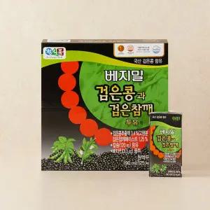 [베지밀] 검은콩과 검은참깨 두유팩 190ml*16입