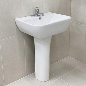 [지리드] ZL-100-3 세면대 부속포함 3홀 긴다리 세면기 시공 교체 욕실 화장실