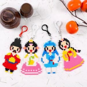 한복 디폼블럭 키링 만들기 diy 키트 전통 의상 새해 명절 꾸미기 초등 늘봄 돌봄 방과후 교구 복지관 요양