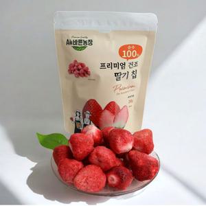 [올바른농장] 프리미엄 동결건조 과일 칩 6종세트 (파인애플/사과/딸기/배/망고/대추) & 딸기 칩 20g