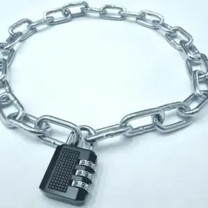 제이제이펫 체인 자물쇠 73cm 자전거 오토바이 잠금장치 세트 번호 쇠사슬