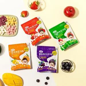 [보리보리/퓨어잇]퓨어잇 동결건조 요거트큐브 4가지맛 유아 간식