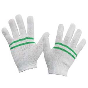 줄표백장갑 라인 면장갑 목장갑 작업용 100개 /공업용/산업용/작업용/대용량100개