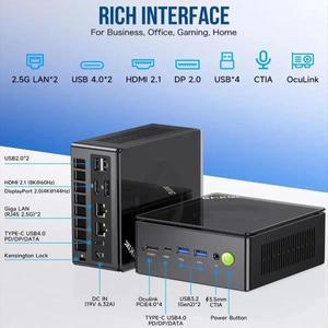 GMKtec K8 Plus Oculink 미니 PC AMD Ryzen 7 8845HS WIFI6 BT5.2 Windows 11 Pro DDR5 5600Mhz PCIe4.0 Nv