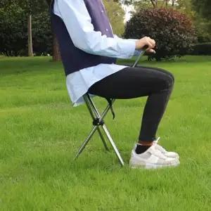 휴대용 접이식 지팡이 의자 캠핑용 골프 갤러리 노인 효도선물