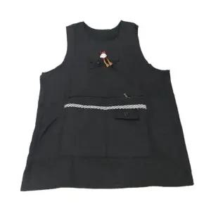 누빔 방한 블랙 앞치마 (WFJEF8M)