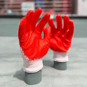 반코팅장갑 빨간반코팅 100켤레 적코팅 13G 야무지개