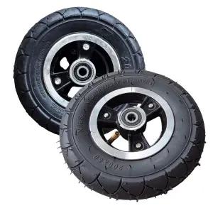 전동킥보드 타이어 휠 세트 8인치 앞바퀴 통타이어 튜브 200 x 50 샤오미 미지아