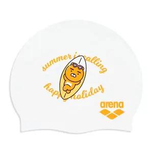 [아레나][카카오프렌즈X아레나] 라이언 서핑 실리콘수모 A5AC1AC90WHT