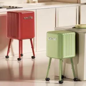 주방 업소용 가정용 이동식 쓰레기통 대용량 밀폐 바퀴달린