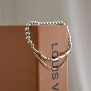 [하프클럽/]데일리 포인트 실버볼팔찌 NKA53-A-1