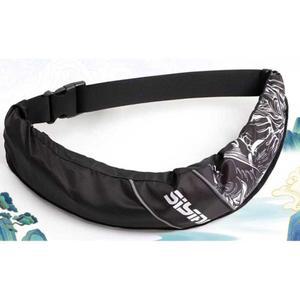 허리구명조끼 팽창형 부력복 파우치 낚시 지퍼 레드 싱글 허리띠