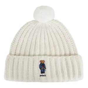 폴로랄프로렌 25FW 폼폼 데님 베어 비니 크림 WC0522 105