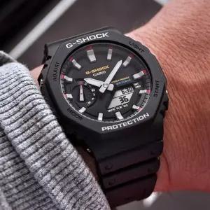 지샥 지얄오크 빨테 아나디지 남성 전자시계 GA-2100RL-1A