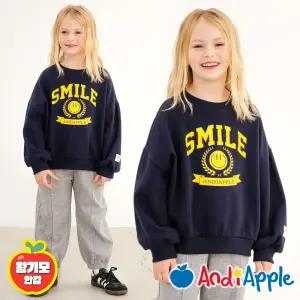 [앤디애플] 스마일킹왕기모맨투맨티셔츠