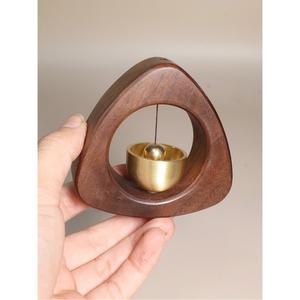 코시차임 명상 우드종 요가종 도구 초인종 월넛 힐링벨 베이지