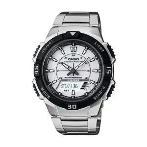 카시오 AQ-S800WD-7E 터프 솔라 남성 아나디지 메탈 손목 시계
