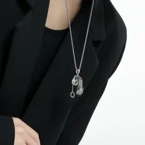 고추목걸이 트렌디한 기괴한 쇄골 패션 소년 남자 목걸이