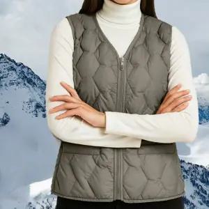 여성 패딩 조끼 데일리 베스트 퀼팅 여성 경량 패딩 조끼 가을 겨울 초경량 보온