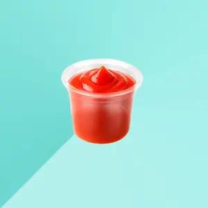 소스용기 HC 45파이 30ml (0.9온스) 5000세트 투명 PET