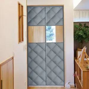 겨울커튼 바람막이 거실 방풍 현관 커텐 방한 패딩 자석 난방 냉기차단 우풍opq189