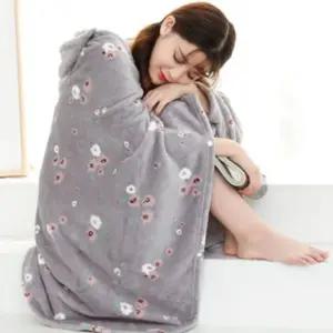 부들부들 후드 극세사 망토 담요