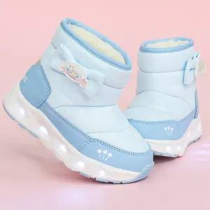 시나모롤 글리터 LED 발광부츠 / 유아 아동 키즈 방한 패딩 부츠