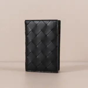 보테가 인트레치아토 플랩 카드지갑 블랙 749417 VCPQ4 8803 [여주아울렛]