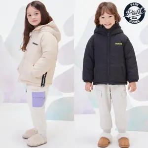 [팬콧키즈] 테이핑 후드 집업 패딩_PKTHIJP04U