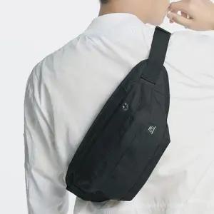 남성 크로스 가벼운 미니 휴대용 여행 슬링백 지퍼 가방 아웃도어 스포츠 여행용 메신저 데일리 숄더백