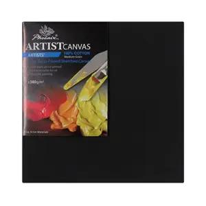 아티스트 검정캔버스 정사각형 20X20cm