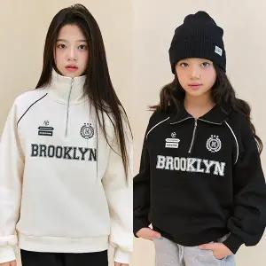 버니 반지퍼 기모 티셔츠 / 여아 주니어 의류 초등학생 옷