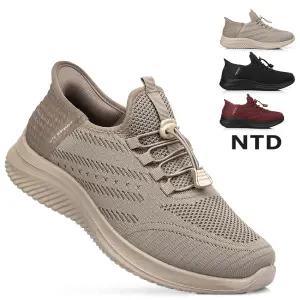 남녀공용 손대지않고 신는 기능성 니트 방한화 슬립온 겨울 털 기모 남성 운동화 커플 캐주얼 패딩 신발