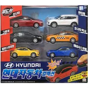 컬력 자동차 현대 월드카 어린이장난감 세트 로봇 장난감 피규어