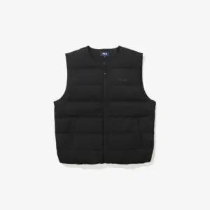 휠라 베이직 경량 U넥 패딩 베스트 FS2DVG4101U-BLK