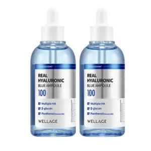 웰라쥬 리얼 히알루로닉 블루 100 앰플 100ml 2개