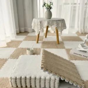 쿠션매트 퍼즐 층간소음 거실 놀이방 소프트 두꺼운 조립식 카페트