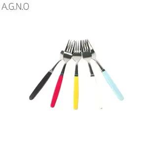 아그노 알록달록 파스텔칼라 어린이포크 5종 택1 유아용수저세트 유치원수저 어린이스푼