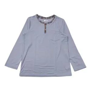 [갤러리아] [비비안]체크포인트 멜란지원단 남성실내복 상의(EZ2950 BL)