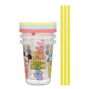 [골드스마일]미키프렌즈 3P 230m 텀블러 풍선 빨대컵 스트로 세트