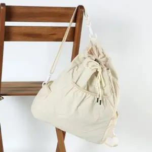 pvc 미니백팩 복조리 실버 스트링 백팩