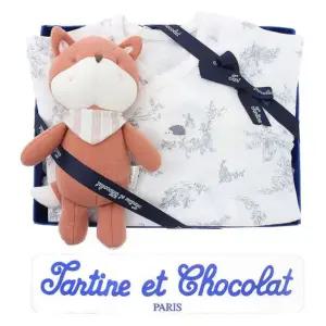 [갤러리아] (쇼콜라/임신/출산/백일/돌/조카) 넬라배냇저고리 + 여우인형 2종세트 (121/02X)