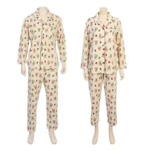 [갤러리아] G/비비안 귀여운 곰돌이 패턴 폴리기모  남여성파자마 세트(MPWP8877A)