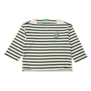 [갤러리아] 베네통키즈  언발스트라이프티셔츠 QATS07441NY