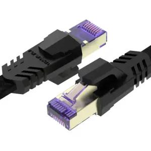 로랜텍 랜선 브밴 CAT8 SSTP 게이밍 인터넷 기가 초고속 랜 케이블 0.5m, 1개