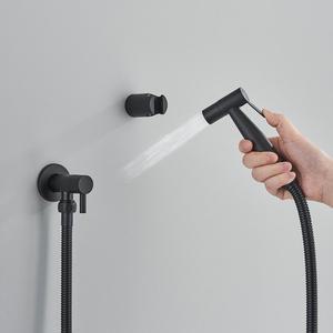 욕실 화장실 비데 수도꼭지, 스테인레스 스틸, 싱글 클로드, 고압 탭, 위생 샤워, 벽걸이 스프레이 건 크