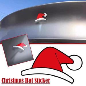 크리스마스 모자 스티커 테슬라 Y를타입 크리에이티브 Y 액세서리 자동차 S G3K2에 타입 산타 장식