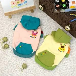 유니버스 후드티(아이보리)강아지 애견 이너 강아지옷 의류 패션 예쁜 셔츠 산책