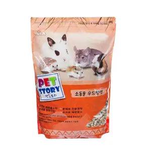 [골드스마일]소동물 우드펠렛 5L 베딩 바닥재 햄스터 기니피그 토