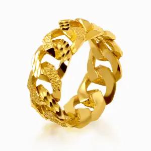 [한국금다이아몬드] 순금 24K 반지 체인 듀얼 컷팅 11.25g